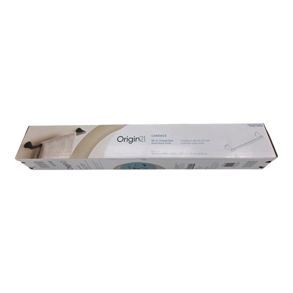 Origin21 Candace 18" Towel Bar Matte Black Finish #5287668